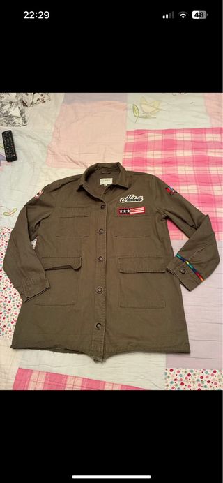 Chaqueta verde militar talla L