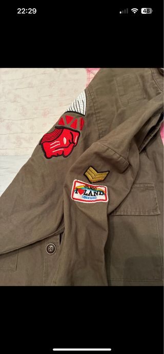 Chaqueta verde militar talla L