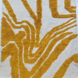 Tappeto berbero in lana naturale stile boho chic