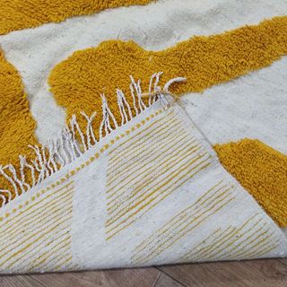 Tappeto berbero in lana naturale stile boho chic