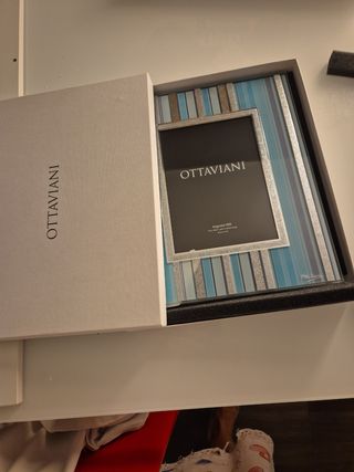 Cornice Ottaviani Argento 999 Azzurro e Argento