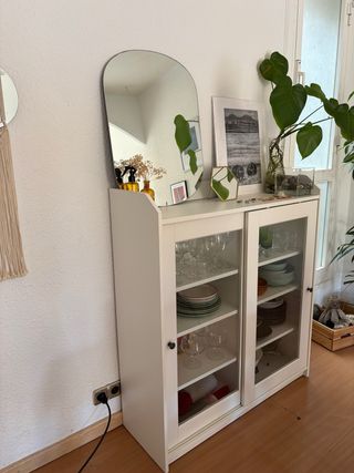 Vitrina IKEA Blanca con Puertas Correderas