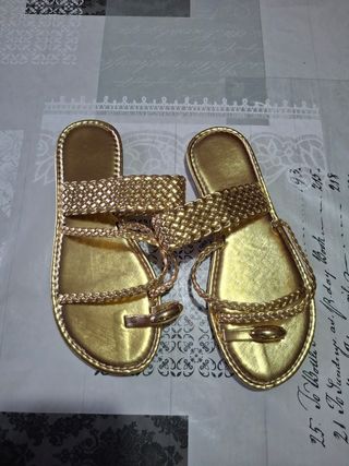 Sandali donna oro