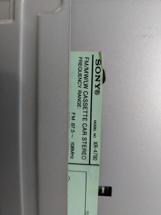 Autoradio Sony XR-4790 FM/MW/LW
