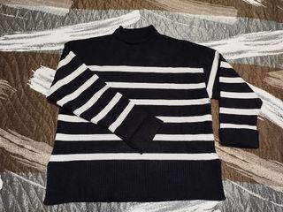 Jersey de rayas mujer cuello alto