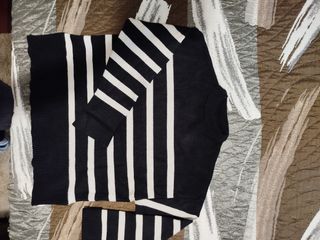 Jersey de rayas mujer cuello alto