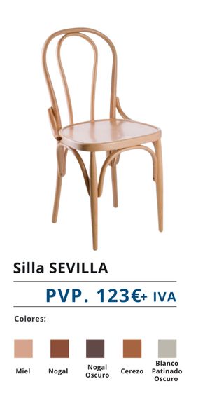 Silla SEVILLA madera haya
