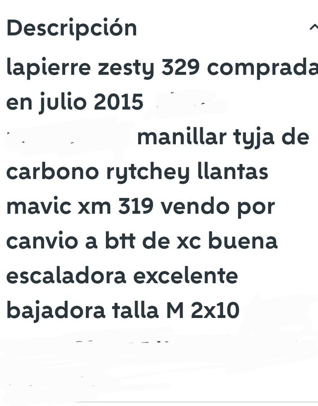 Bicicleta de Montaña Lapierre