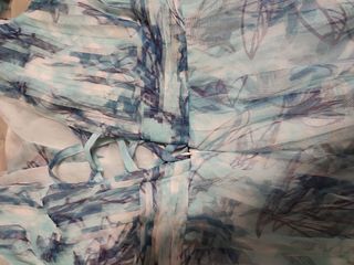 Vestido largo estampado floral azul