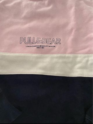 Sudadera Pull&Bear rosa y azul