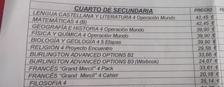 LIBROS DE TEXTO 4 ESO COLEGIO SAN JUAN BOSCO