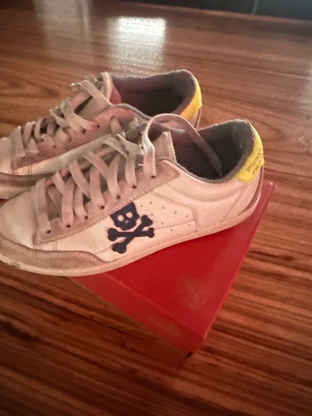 Scarpe Scalpers bianche e gialle