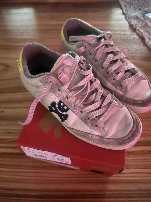 Scarpe Scalpers bianche e gialle