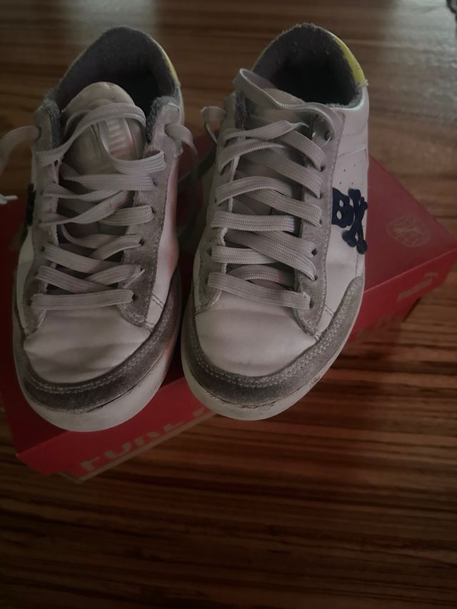 Scarpe Scalpers bianche e gialle