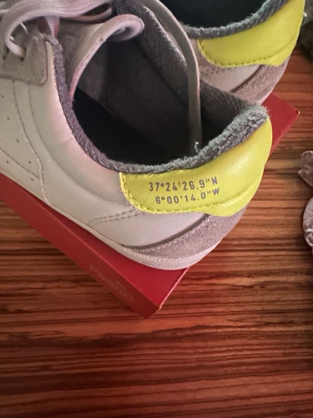 Scarpe Scalpers bianche e gialle