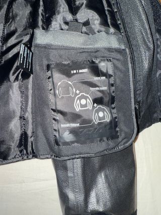 Chaqueta de moto Ixon negra