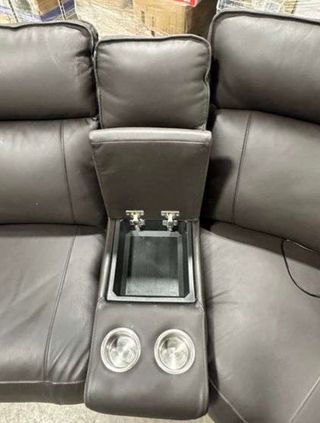 REBAJA!! Sofá Rinconera Negro/Gris Cuero