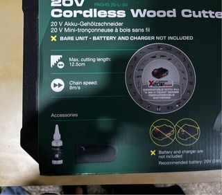 Motosierra Parkside 20V mini podadora