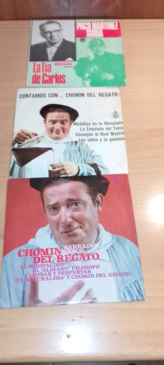 9 dischi in vinile vintage retrò umoristi