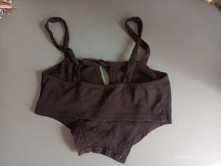 Top Corsé Negro con Tirantes