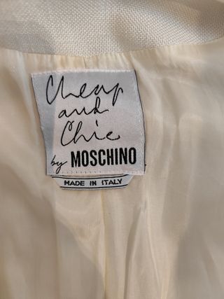 Chaqueta Moschino Cheap and Chic Blanca