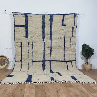Tappeto berbero in lana naturale