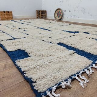 Tappeto berbero in lana naturale