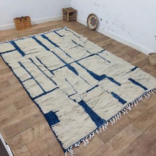 Tappeto berbero in lana naturale