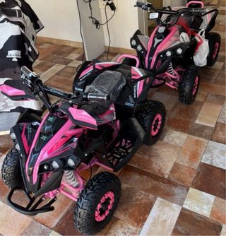 Quad infantil eléctrico niña rosa
