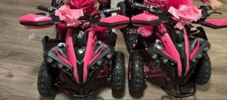 Quad infantil eléctrico niña rosa