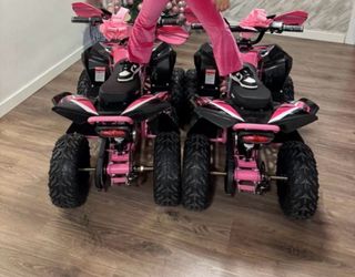 Quad infantil eléctrico niña rosa
