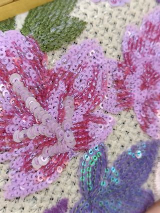 Bolso de fiesta / Clutch bordado floral