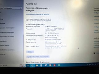 Acer TravelMate B118-R Portátil Negro