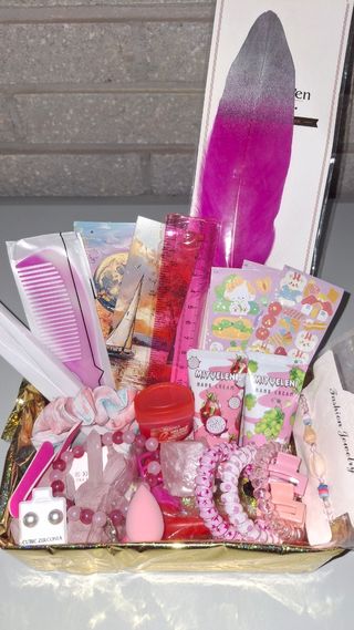 Pack de productos rosas 