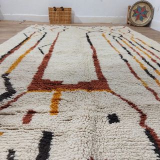 Tappeto in lana berbera marocchino