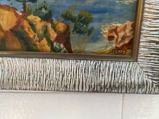 Dos cuadros de paisaje marino