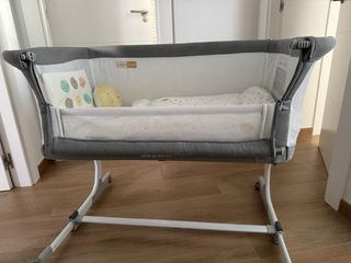 Minicuna colecho Jane Babyside gris
