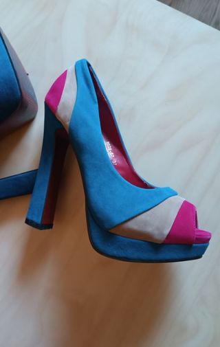 Scarpe décolleté tacco 13,5 cm tg 37