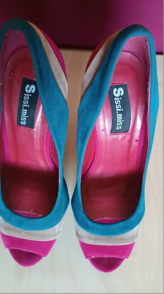 Scarpe décolleté tacco 13,5 cm tg 37