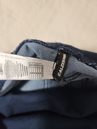 Pantalón de maternidad Calzedonia azul
