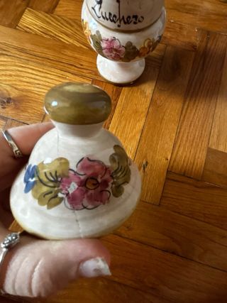 Tris barattoli vasi spezie ceramica