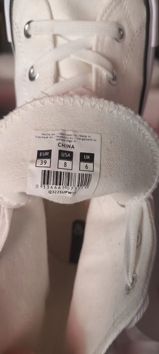 Botas "tipo Converse plattaform" plataforma