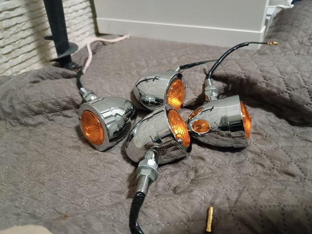 Frecce Bullet Cromate Omologate E11 Moto