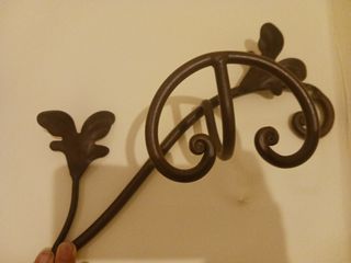 Appendiabiti vintage in metallo marrone