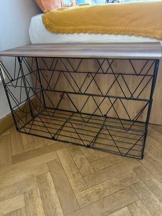 Baúl Tapa Madera Metal