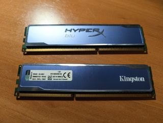 Memorias RAM DDR3 8GB (2x4GB) 1600MHz Kingston