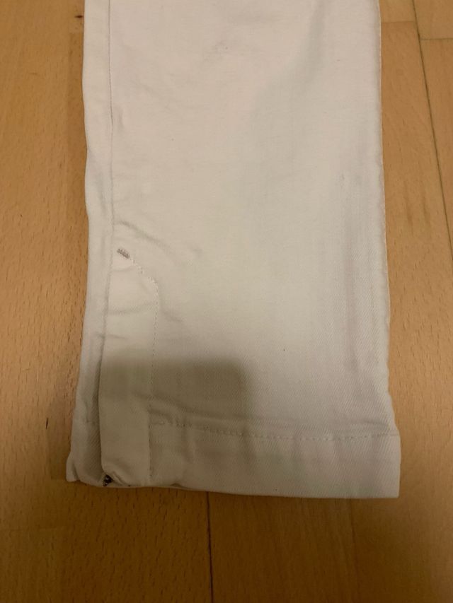 Pantalón vaquero blanco Massimo Dutti