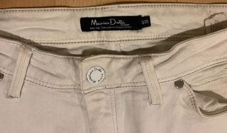 Pantalón vaquero blanco Massimo Dutti