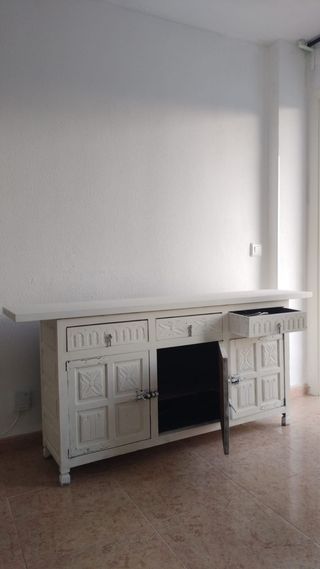 Mueble Salón Provenzal Blanco Madera 78x170x38