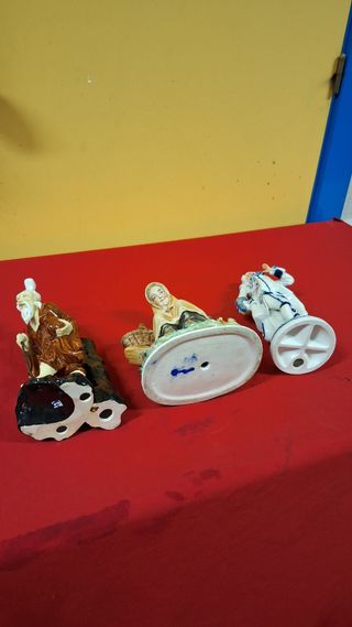 3 figuras de porcelana